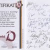 Zertifikat DGS 053 mit Autogrammen